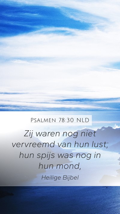 Psalmen 78:30 NLD Bible Verse Image