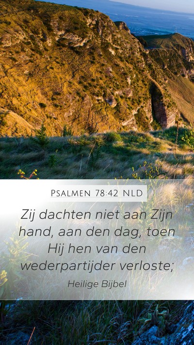 Psalmen 78:42 NLD Bible Verse Image