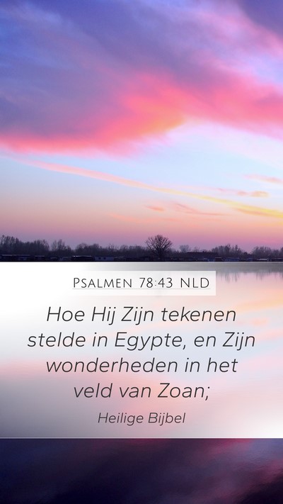 Psalmen 78:43 NLD Bible Verse Image
