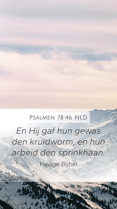 Psalmen 78:46 NLD Bible Verse Image