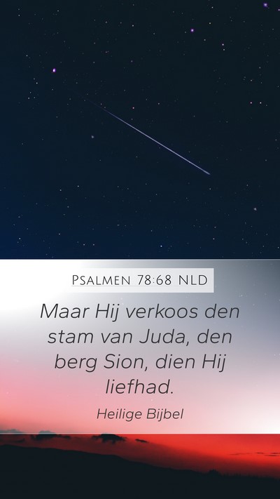 Psalmen 78:68 NLD Bible Verse Image