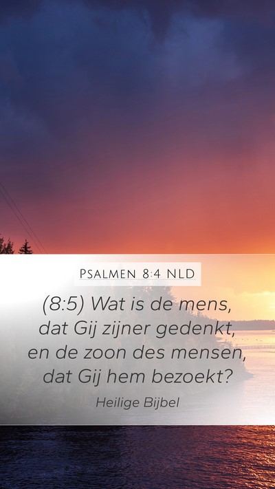 Psalmen 8:4 NLD Bible Verse Image