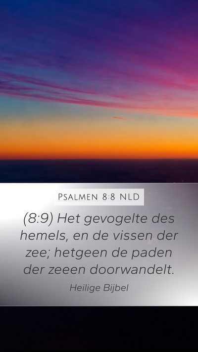 Psalmen 8:8 NLD Bible Verse Image