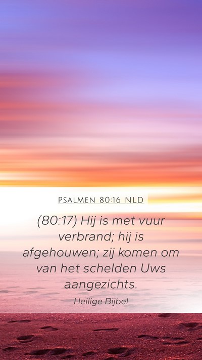 Psalmen 80:16 NLD Bible Verse Image