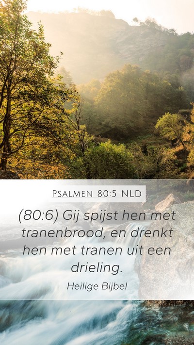 Psalmen 80:5 NLD Bible Verse Image