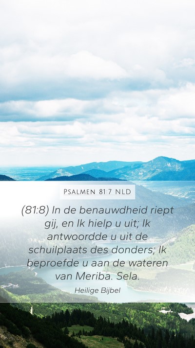 Psalmen 81:7 NLD Bible Verse Image
