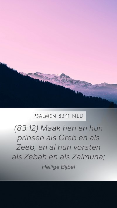 Psalmen 83:11 NLD Bible Verse Image