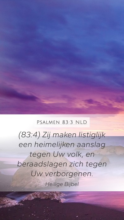 Psalmen 83:3 NLD Bible Verse Image