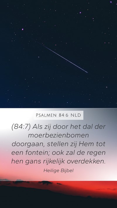 Psalmen 84:6 NLD Bible Verse Image
