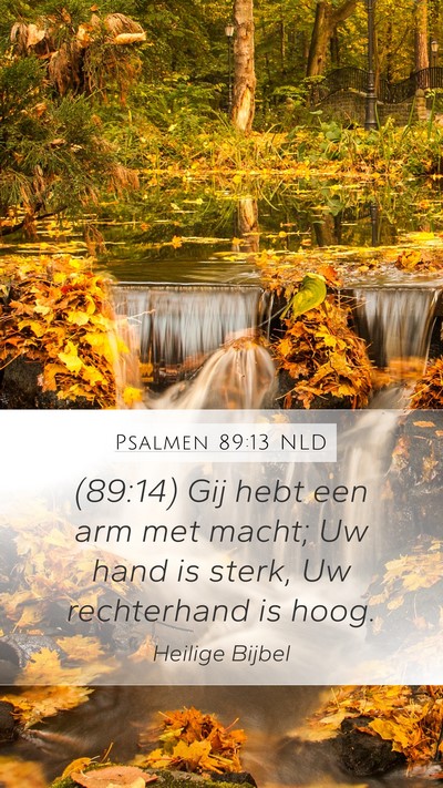 Psalmen 89:13 NLD Bible Verse Image