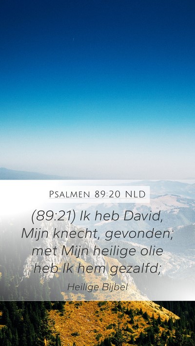 Psalmen 89:20 NLD Bible Verse Image