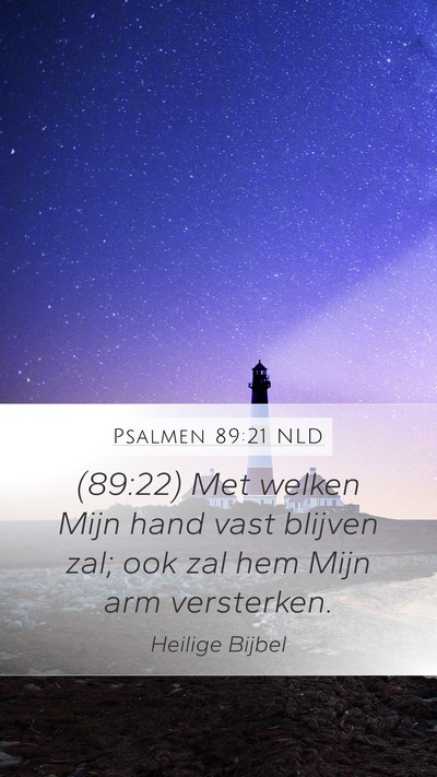 Psalmen 89:21 NLD Bible Verse Image