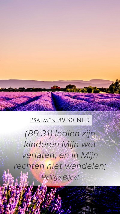 Psalmen 89:30 NLD Bible Verse Image