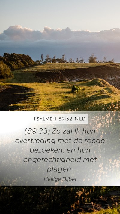 Psalmen 89:32 NLD Bible Verse Image