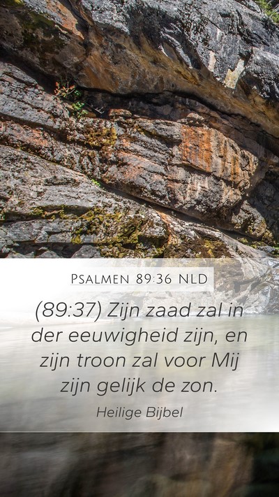 Psalmen 89:36 NLD Bible Verse Image