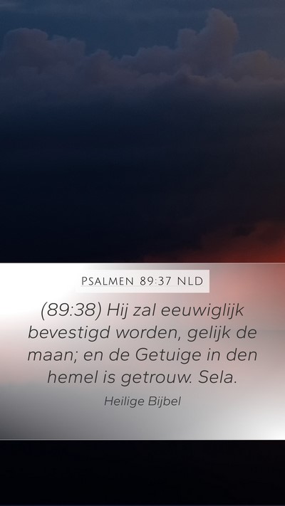 Psalmen 89:37 NLD Bible Verse Image