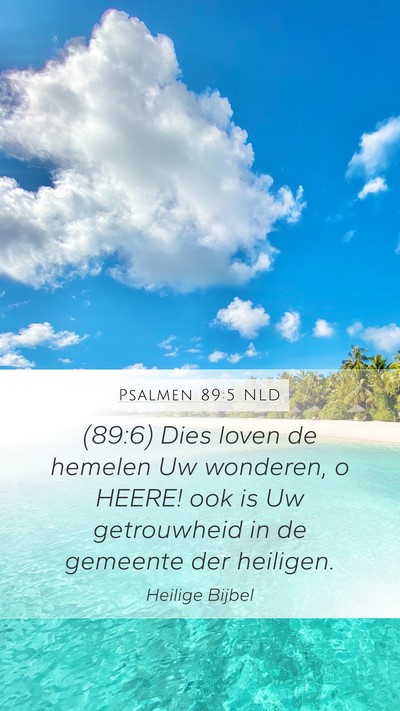Psalmen 89:5 NLD Bible Verse Image