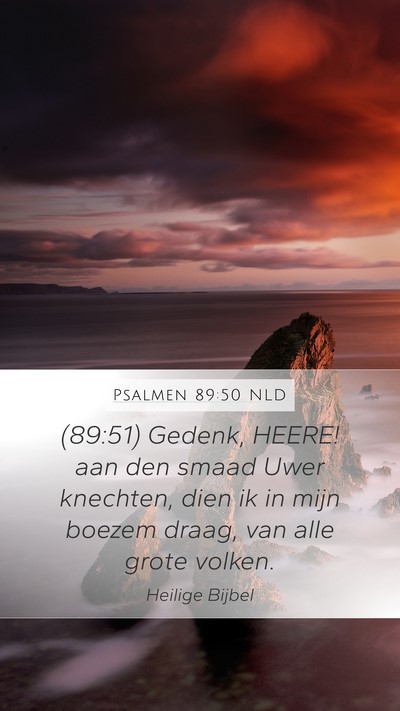 Psalmen 89:50 NLD Bible Verse Image
