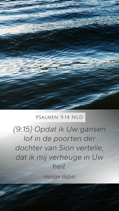Psalmen 9:14 NLD Bible Verse Image