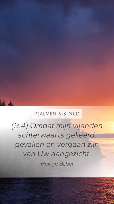 Psalmen 9:3 NLD Bible Verse Image