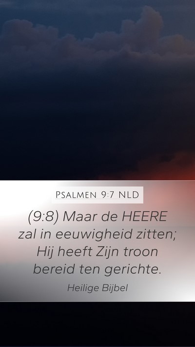 Psalmen 9:7 NLD Bible Verse Image