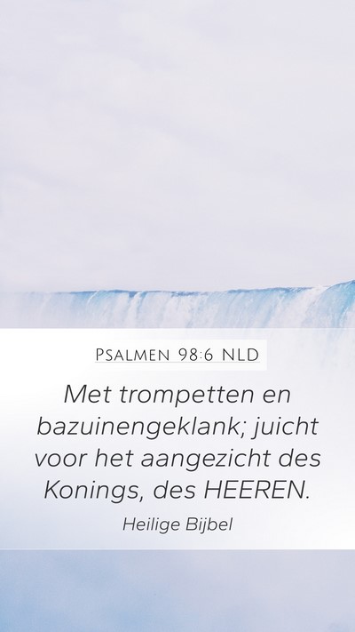Psalmen 98:6 NLD Bible Verse Image