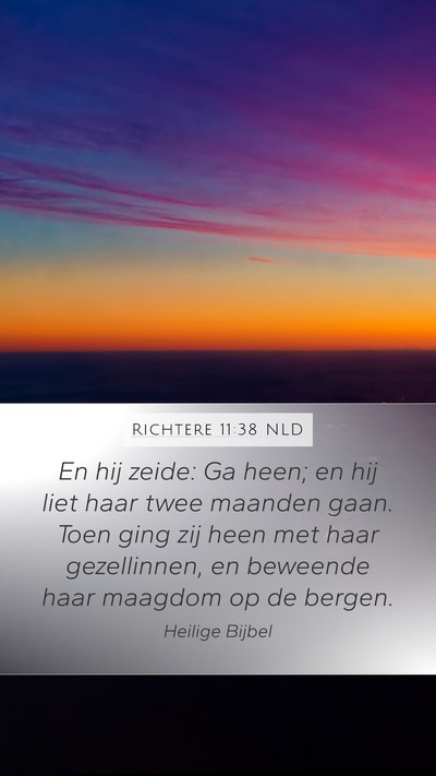 Richtere 11:38 NLD Bible Verse Image