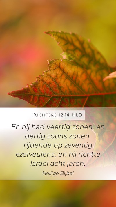 Richtere 12:14 NLD Bible Verse Image