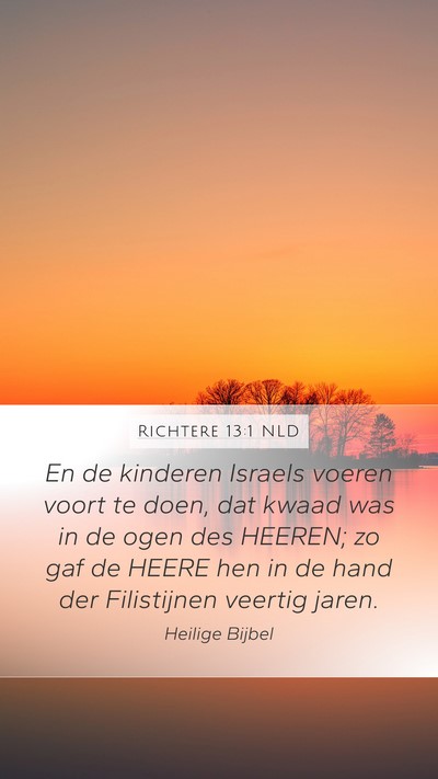Richtere 13:1 NLD Bible Verse Image