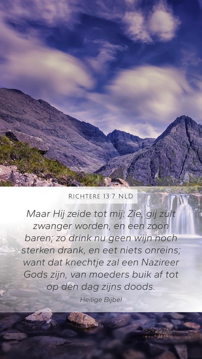 Richtere 13:7 NLD Bible Verse Image