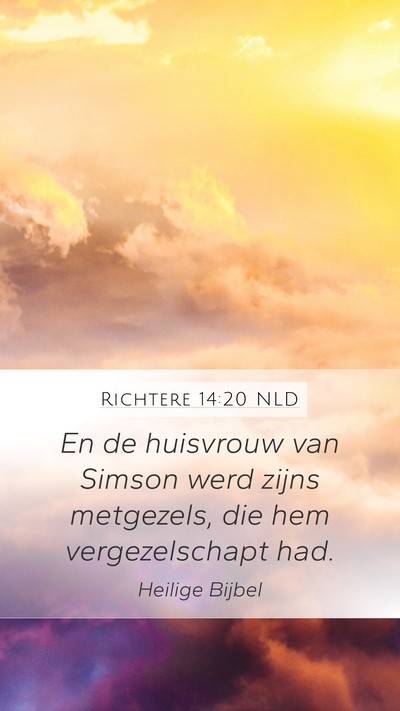 Richtere 14:20 NLD Bible Verse Image