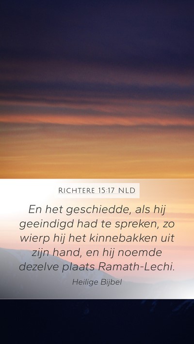 Richtere 15:17 NLD Bible Verse Image