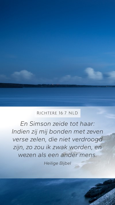 Richtere 16:7 NLD Bible Verse Image