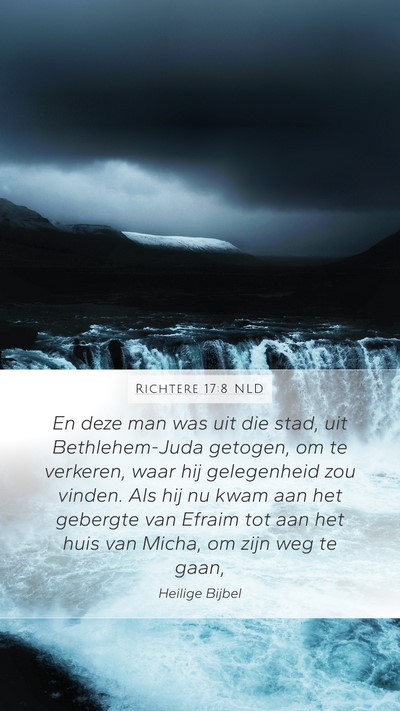 Richtere 17:8 NLD Bible Verse Image