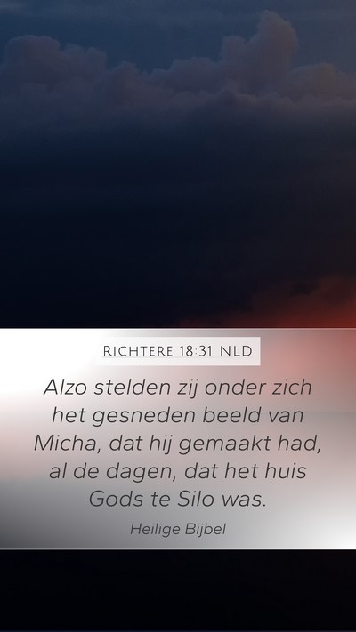 Richtere 18:31 NLD Bible Verse Image
