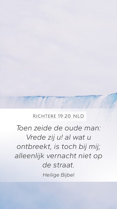 Richtere 19:20 NLD Bible Verse Image