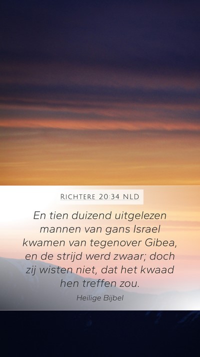 Richtere 20:34 NLD Bible Verse Image