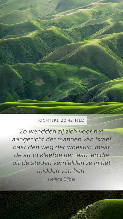 Richtere 20:42 NLD Mobile Phone Wallpaper - Zo wendden zij zich voor het aangezicht der - Mobile Bible Verse Wallpaper