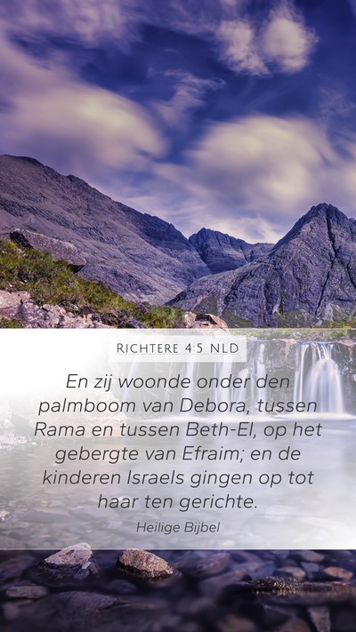 Richtere 4:5 NLD Bible Verse Image