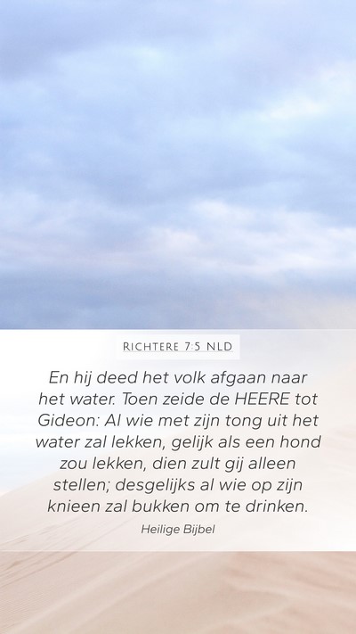 Richtere 7:5 NLD Bible Verse Image