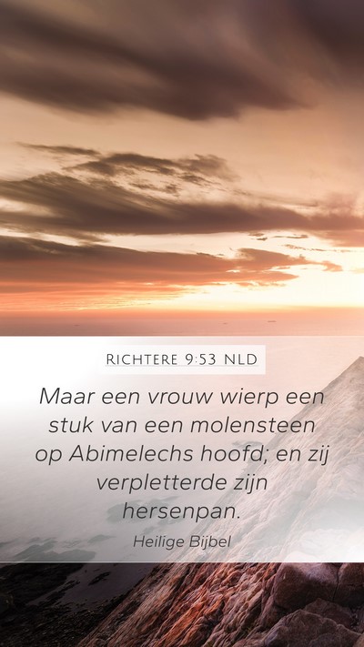 Richtere 9:53 NLD Bible Verse Image