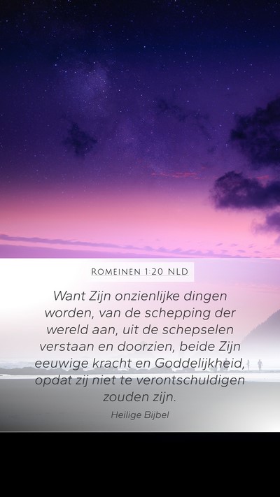 Romeinen 1:20 NLD Bible Verse Image