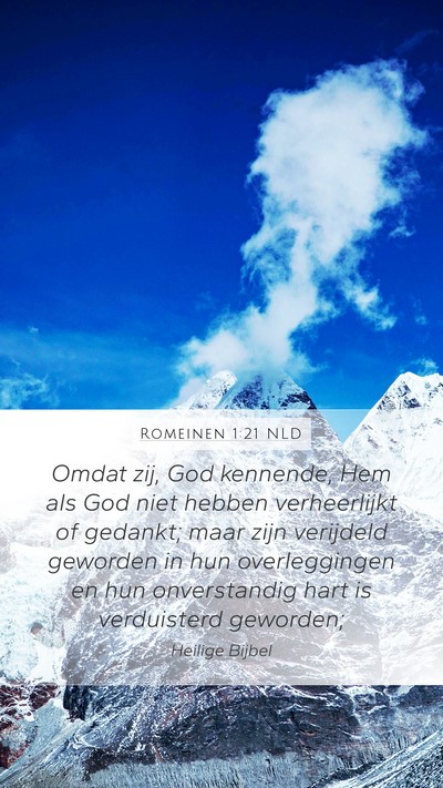 Romeinen 1:21 NLD Bible Verse Image