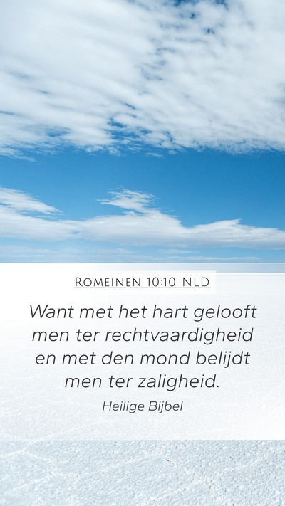 Romeinen 10:10 NLD Bible Verse Image