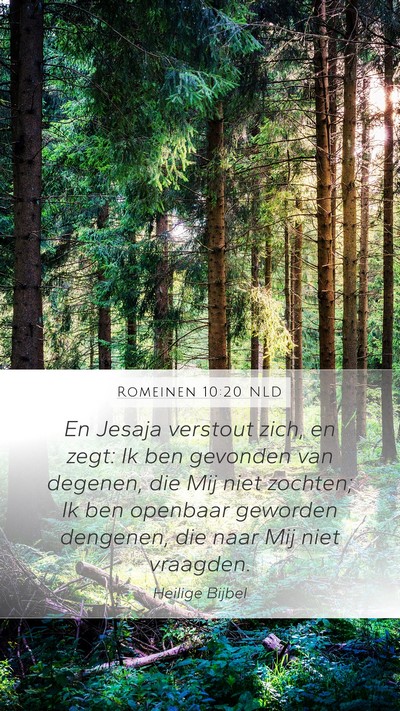 Romeinen 10:20 NLD Bible Verse Image