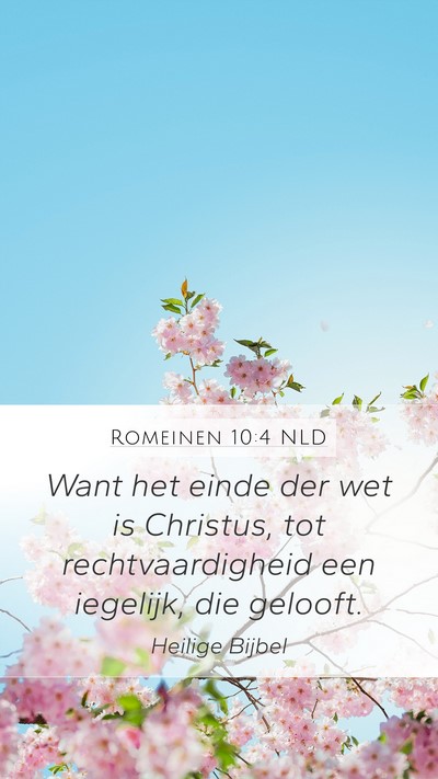 Romeinen 10:4 NLD Bible Verse Image