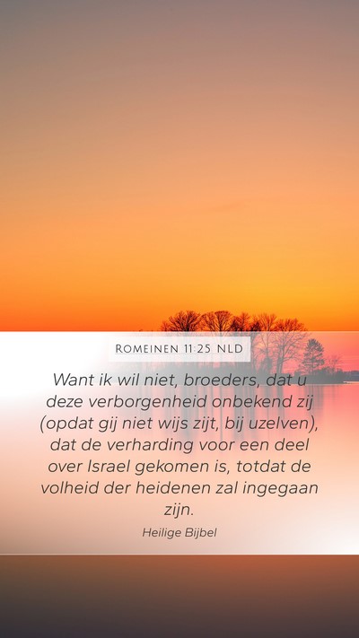 Romeinen 11:25 NLD Bible Verse Image