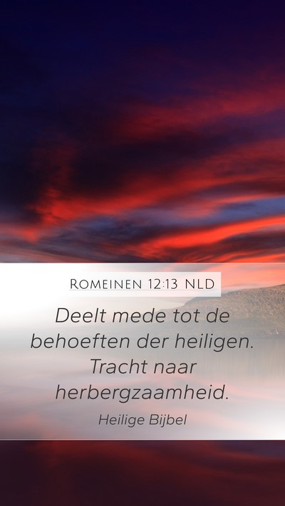 Romeinen 12:13 NLD Bible Verse Image