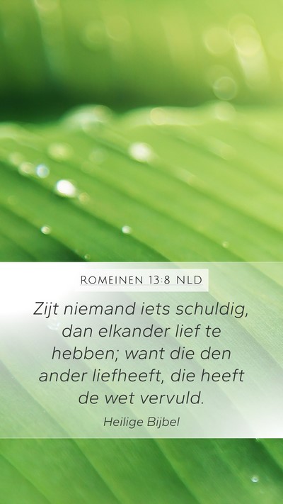 Romeinen 13:8 NLD Bible Verse Image