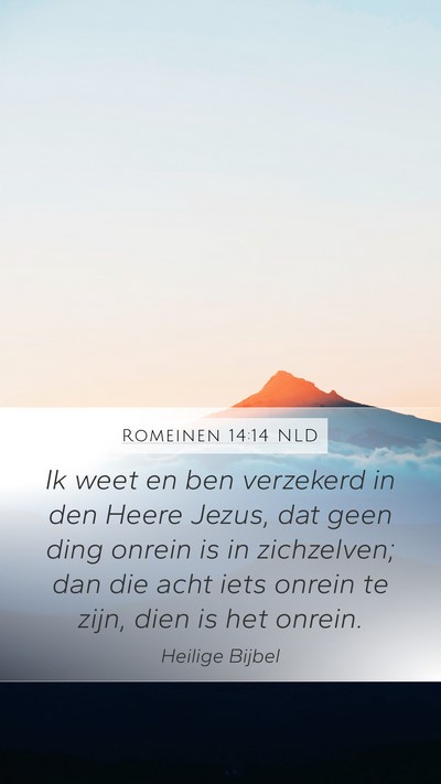 Romeinen 14:14 NLD Bible Verse Image